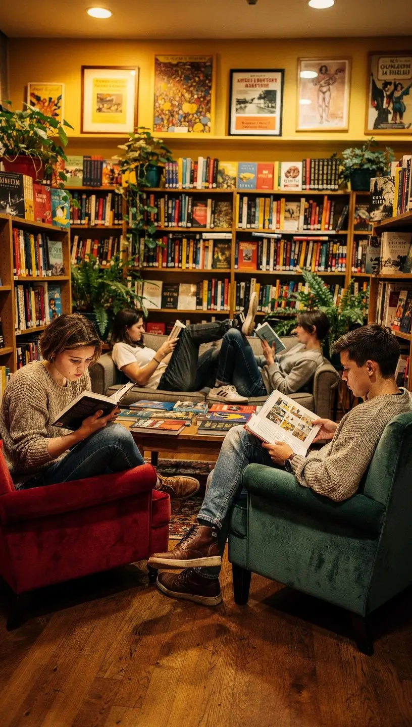 Ein Bild von einem Regal voller LehrbГјcher in einer UniversitГ¤tsbuchhandlung.