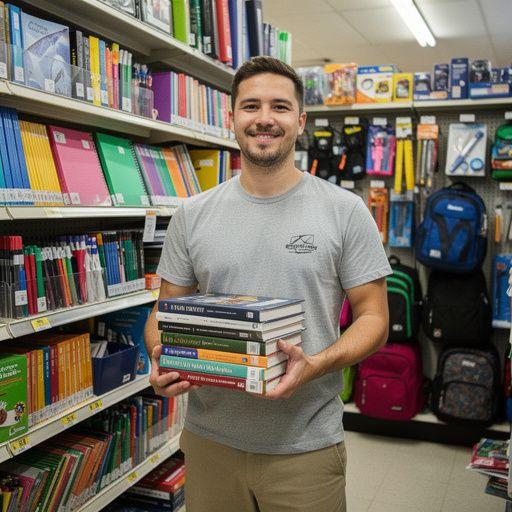 Ein Bereich mit Computern zum Ausdrucken von Kursmaterialien.